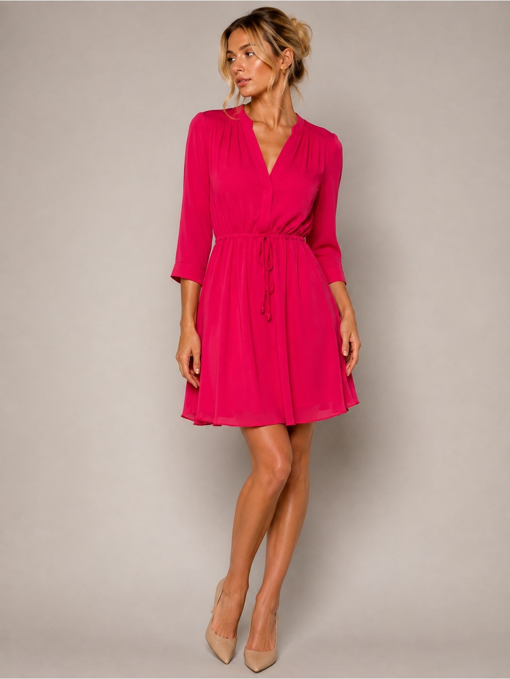 DR2 Vibrant Pink Mini Dress